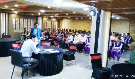 HR interviews at a Smartskills placement drive