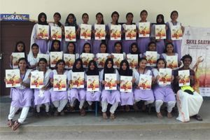 Students at a Skill Saathi career counselling session