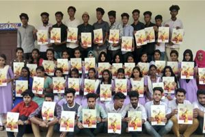 Students after a Skill Saathi session
